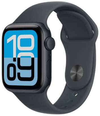 Apple Watch SE Gen 3 40mm Midnight Case With Midnight Sports Band