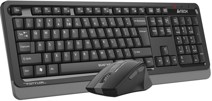 A4Tech FGS1035Q Fstyler 2.4G Wireless Keyboard and Silent Click Mouse Combo Set