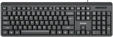 Amaze A732 Probus Super Smooth Ergonomic Wired Keyboard