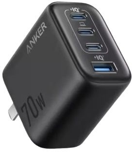 Anker Zolo 4 Ports 3 USB C + 1 USB A Ports 70W Charger