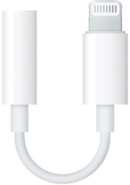 Apple Lightning to 3.5 mm Headphone Jack Adapter MMX62ZM