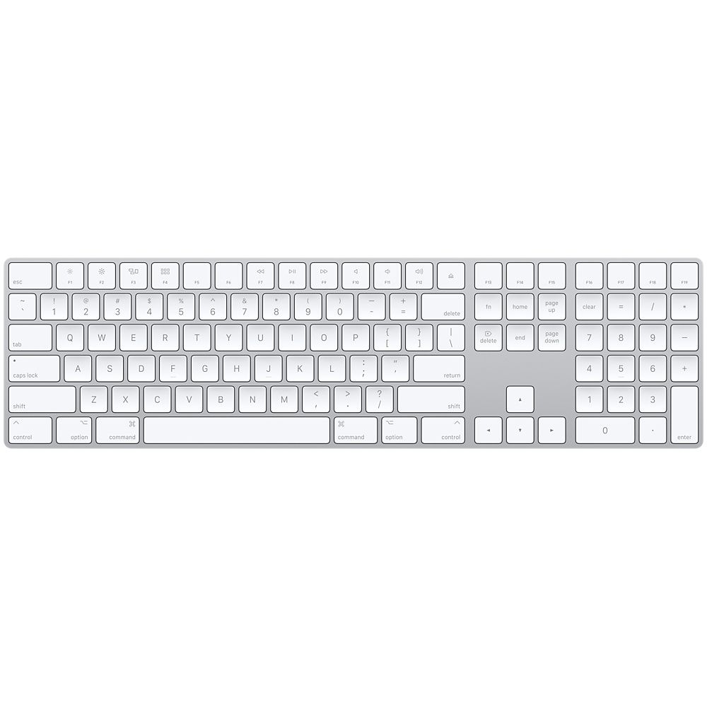 Apple Magic Keyboard with Numeric Keypad Silver - US English mxcj3ll/a