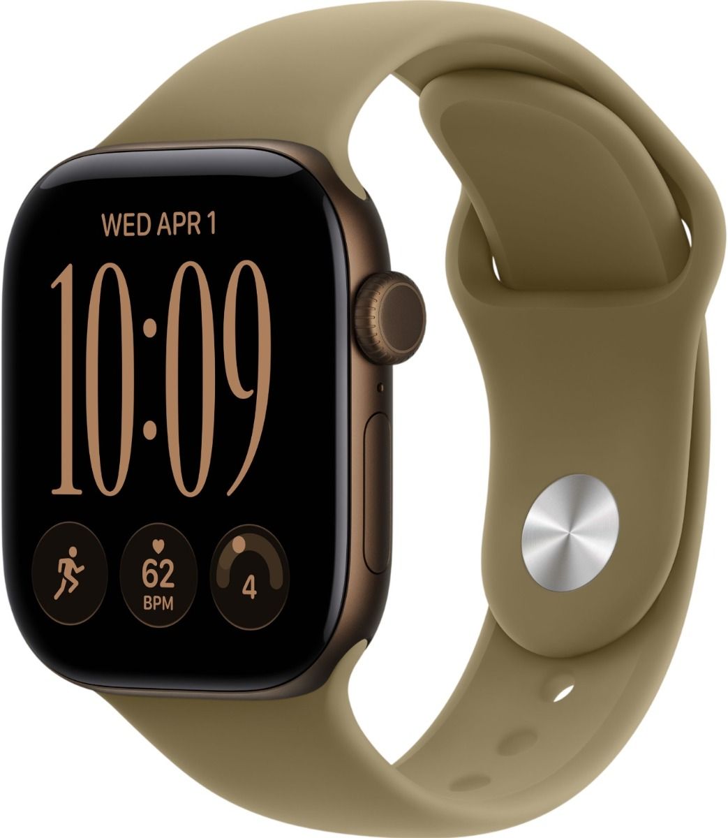 Apple Watch Series 12 GPS 42mm Dark Bronze Aluminum Case with Olive Sport Band
