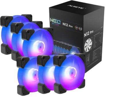 Alseye N12 Pro RGB Cooling Fan Kit - 6 pcs