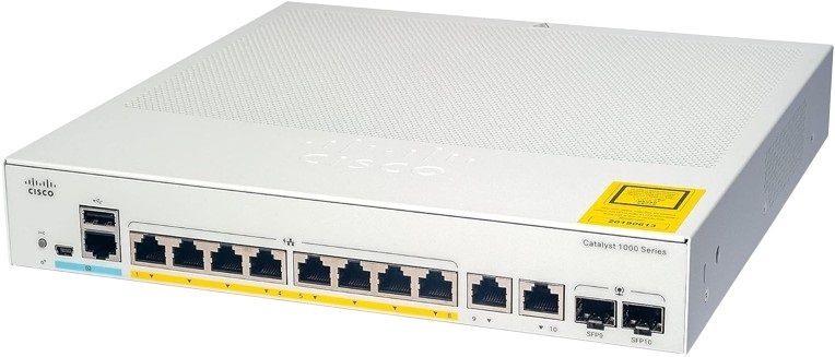 Cisco Catalyst 1000-8FP-2G-L Network Switch