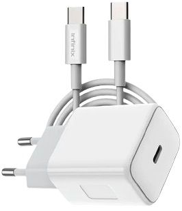 Infinix XC05 Kit 20W Fast Wall Charger With Type C To Type C 3A Cable