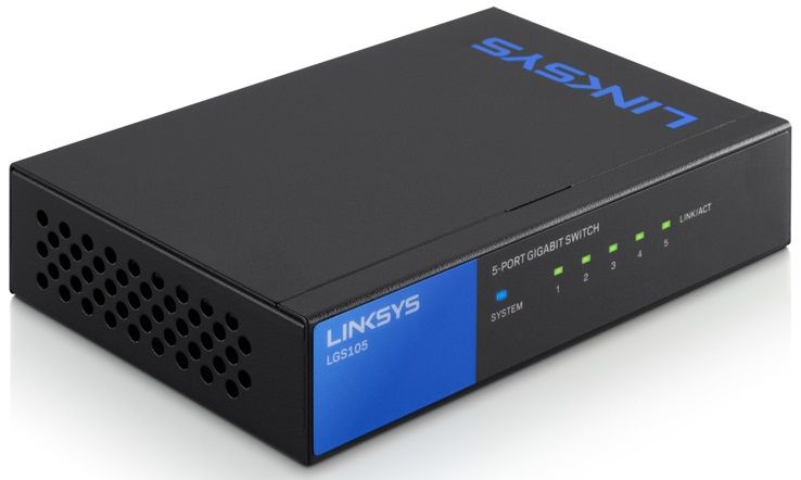 Linksys LGS105- 5 Port Gigabit Unmanaged Desktop Switch