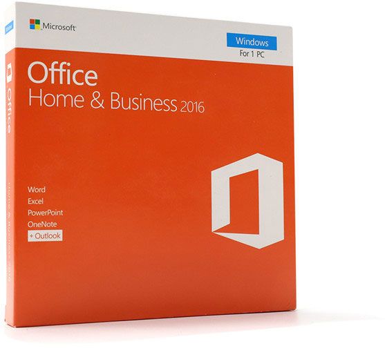 Microsoft Office Home & Business 2016 DVD Pack