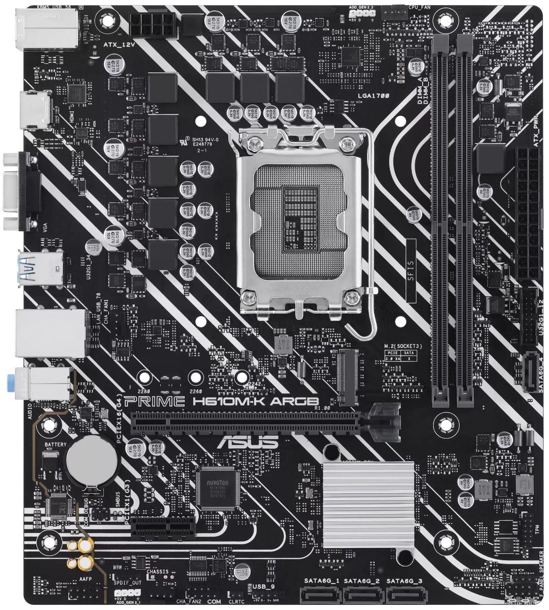 Asus Prime H610M-K ARGB D5 Motherboard