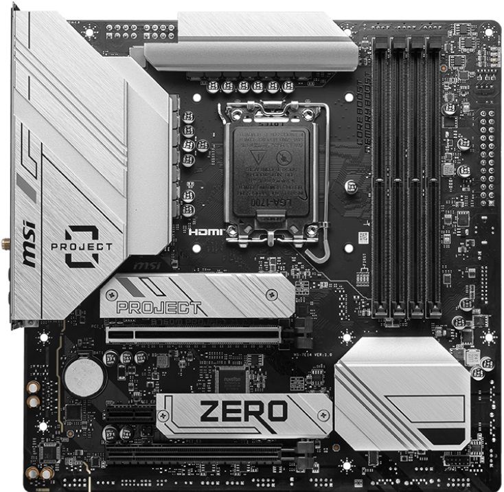 MSI B760M Project Zero Gaming MotherBoard