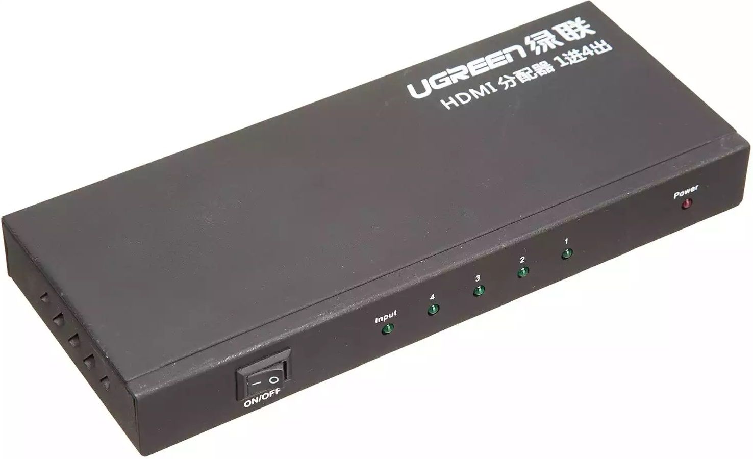 UGreen 40202EU 1×4 HDMI Amplifier Splitter Black