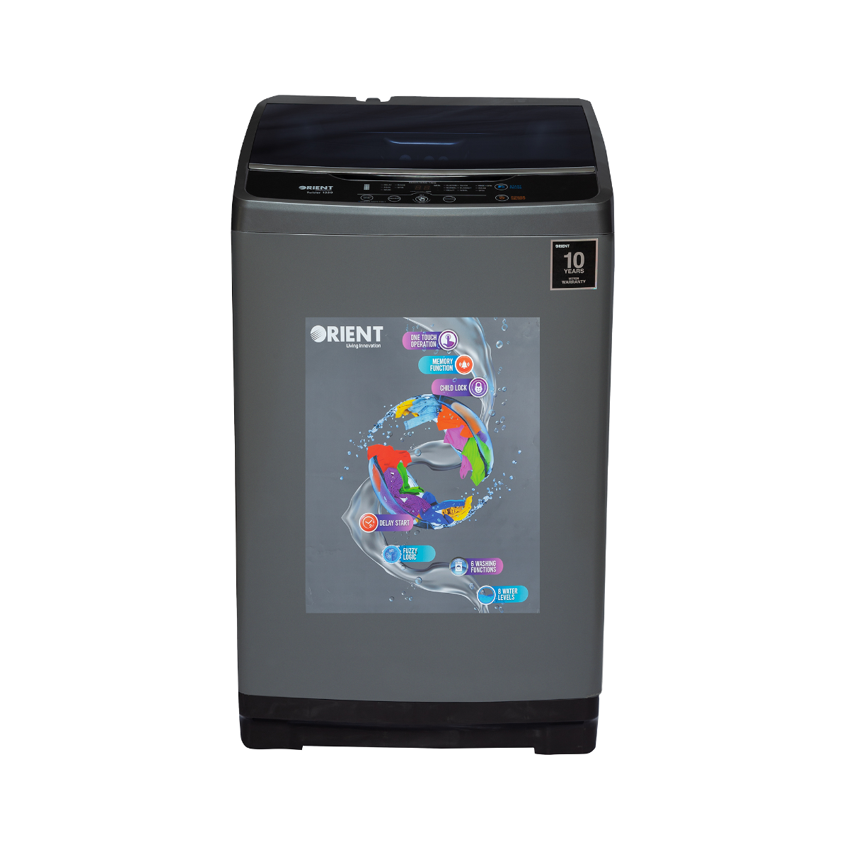 Orient Twister 1150 Metallic Grey Washing Machine