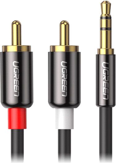 UGreen 10584 3.5MM To 2RCA Audio Splitter Cable – 2M
