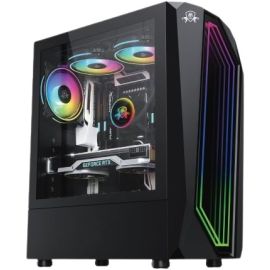 AA-Tigers Viking Front RGB Strip Tower Gaming PC Case
