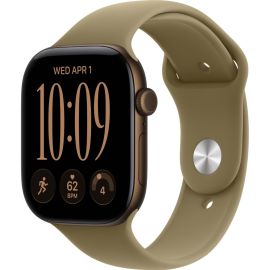 Apple Watch Series 12 GPS + Cellular 46mm Dark Bronze Aluminum Case with Olive Sport Band