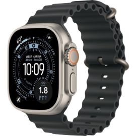 Apple Watch Ultra 3 GPS + Cellular 49mm Natural Titanium Case with Black Ocean Band (MF1V4)