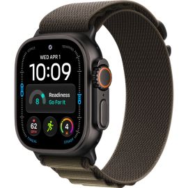 Apple Watch Ultra 4 GPS + Cellular 49mm Black Titanium Case with Dark Olive Alpine Loop Band