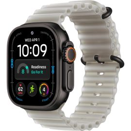 Apple Watch Ultra 4 GPS + Cellular 49mm Black Titanium Case with Translucent Gray Ocean Band