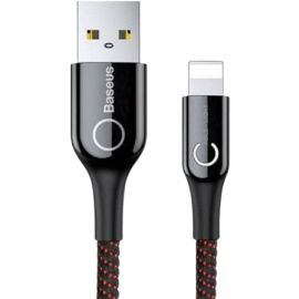 Baseus C Shaped Light Intelligent Power Off USB to iPhone Cable – CALCD-01