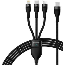 Baseus Flash Series Ⅱ One For Three Fast Charging Data Cable Type C to M+L+C 100W