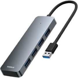 Baseus UltraJoy Lite 22TB Hard Drive Read USB A to USB 3.0 4-in-1 Hub 15cm (grey)