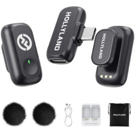 Hollyland LARK A1 Mini Duo Wireless Microphone (Space Gray)
