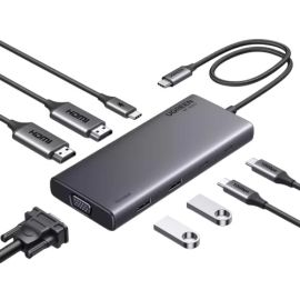 Ugreen 35588 Revodok Pro 308 8 in 1 Docking Station (Triple Display PD 100W)