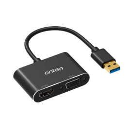 Onten 5201B USB 3.0 To HDMI + VGA Adapter