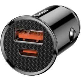 Baseus Circular Plastic A+C 30W PPS Car Charger Black