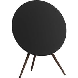 Bang & Olufsen Beosound A9 5th Gen Iconic and Powerful Multiroom WiFi and Bluetooth Home Speaker with Active Room Compensation-Black Anthracite with Dark Oak Legs