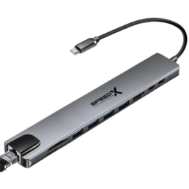 Speed-x (sp-tc1001) 10 In 1 Multi Port Type C Hdmi 4k Converter Good Ic Big Packing