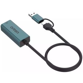 Onten UE106 USB C+USB A to Ethernet Adapter