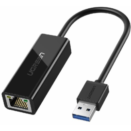 UGreen 20256 USB 3.0 to RJ45 Gigabit Ethernet Adapter – Black