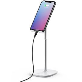 UGreen 80358 Height Adjustable Desk Phone Holder – White