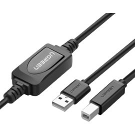 UGreen 10374 USB A 2.0 Male to B Male Active Printer Cable 10m