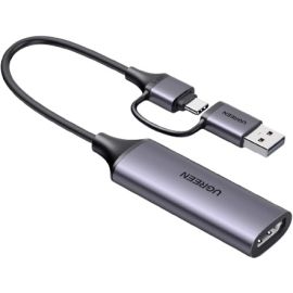 UGreen 25854 HDMI Capture Card 1080P 60FPS USB 3.0 Video Recorder for Streaming & Gaming 4K 30Hz Input