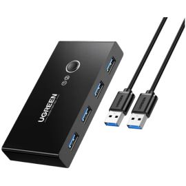 UGreen 30768 2 In 4 Out 5Gbps USB 3.0 Sharing Switch Box
