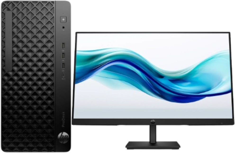 HP ProDesk 4 Tower G1i Desktop AI PC and a Pro 324PF FHD Monitor Combo